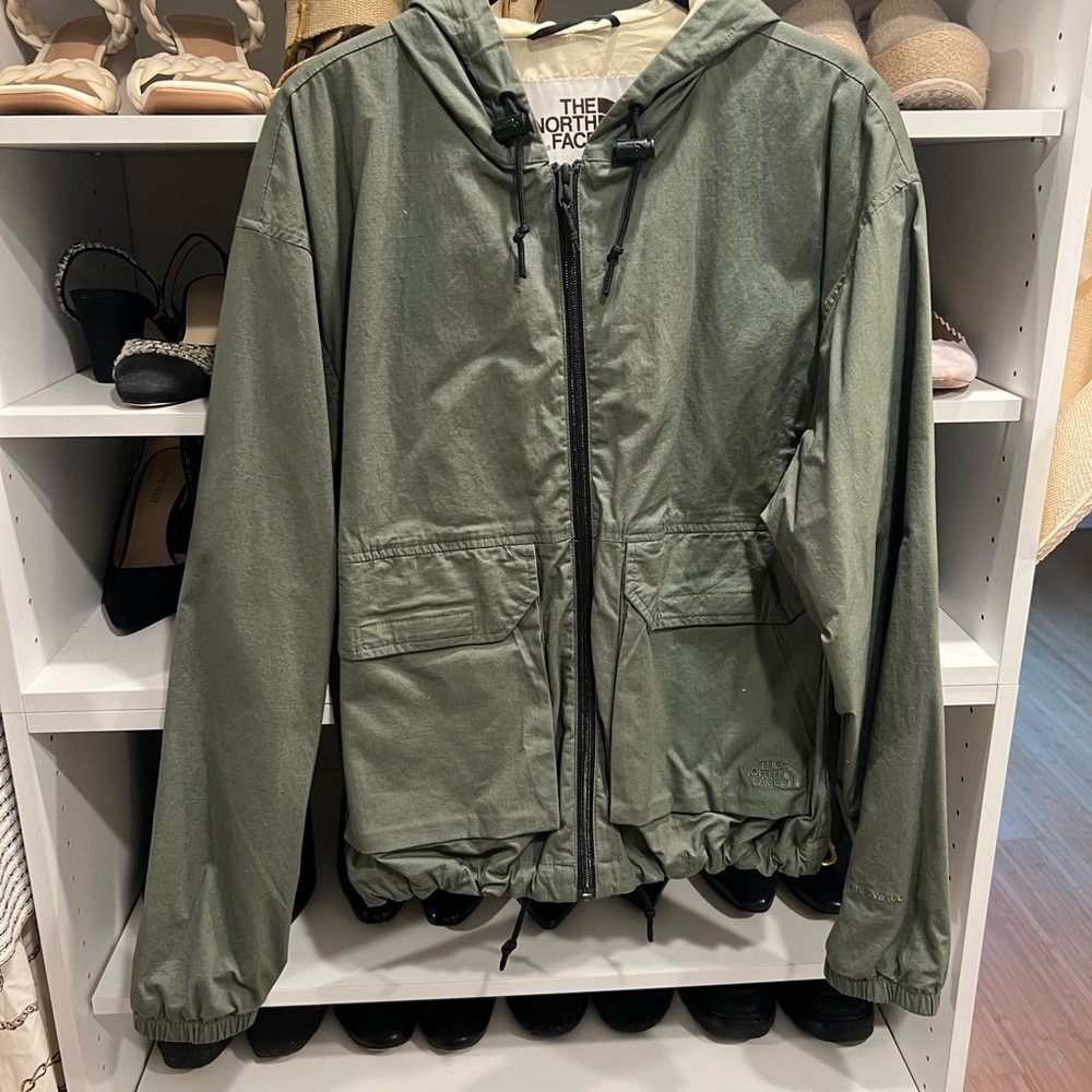 The North Face Olive and Cream Jacket